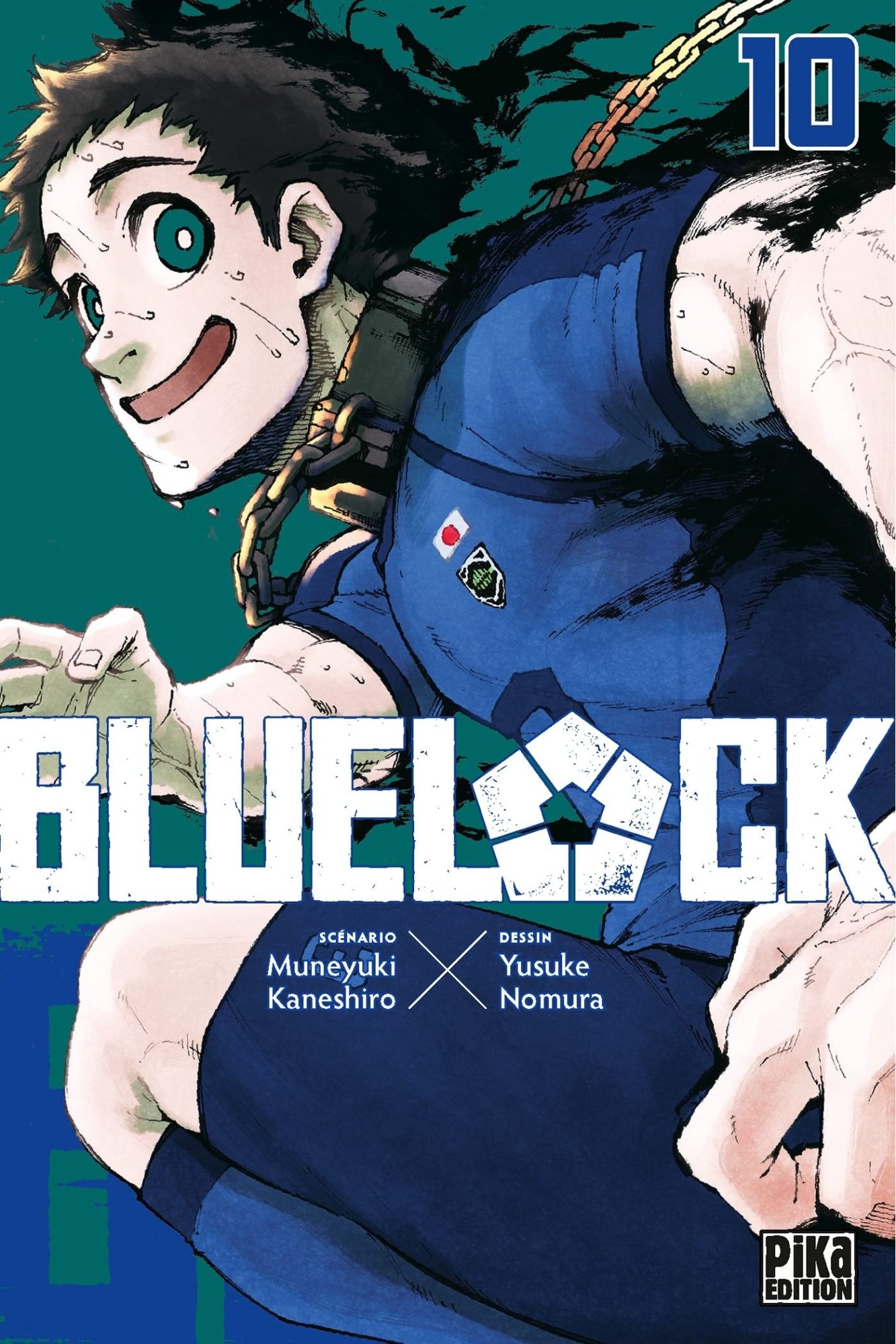 Couverture du livre "Blue Lock T10" de Muneyuki Kaneshiro, Yusuke Nomura Éditeur PIKA