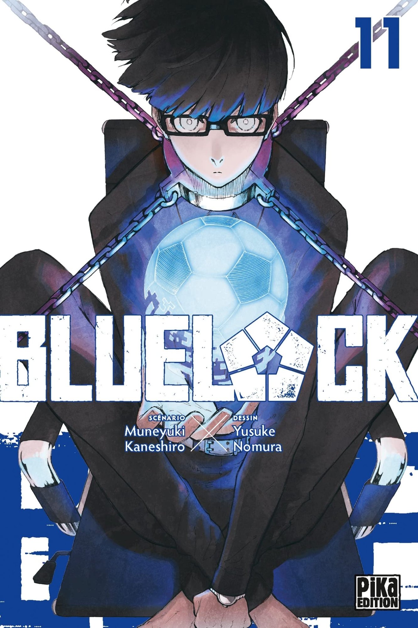 Couverture du livre "Blue Lock T11" de Muneyuki Kaneshiro, Yusuke Nomura Éditeur PIKA