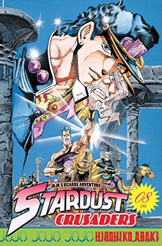 Couverture du livre "Jojo's - Stardust Crusaders T08" de Hirohiko Araki (荒木 飛呂彦) Éditeur Delcourt/Tonkam