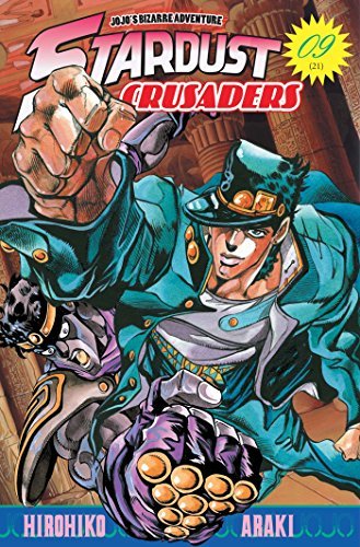Couverture du livre "Stardust Crusaders, Tome 9 :" de Hirohiko Araki (荒木 飛呂彦) Éditeur Delcourt