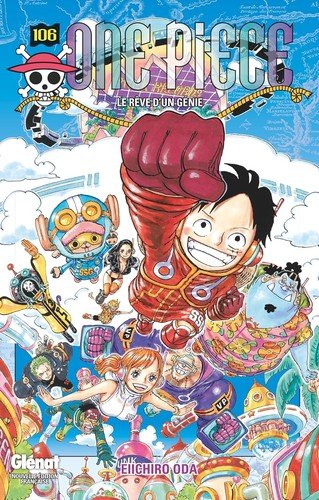Couverture du livre "One Piece - Édition originale - Tome 106: Le rêve d'un génie" de Eiichirō Oda (尾田 栄一郎) Éditeur Glénat Manga