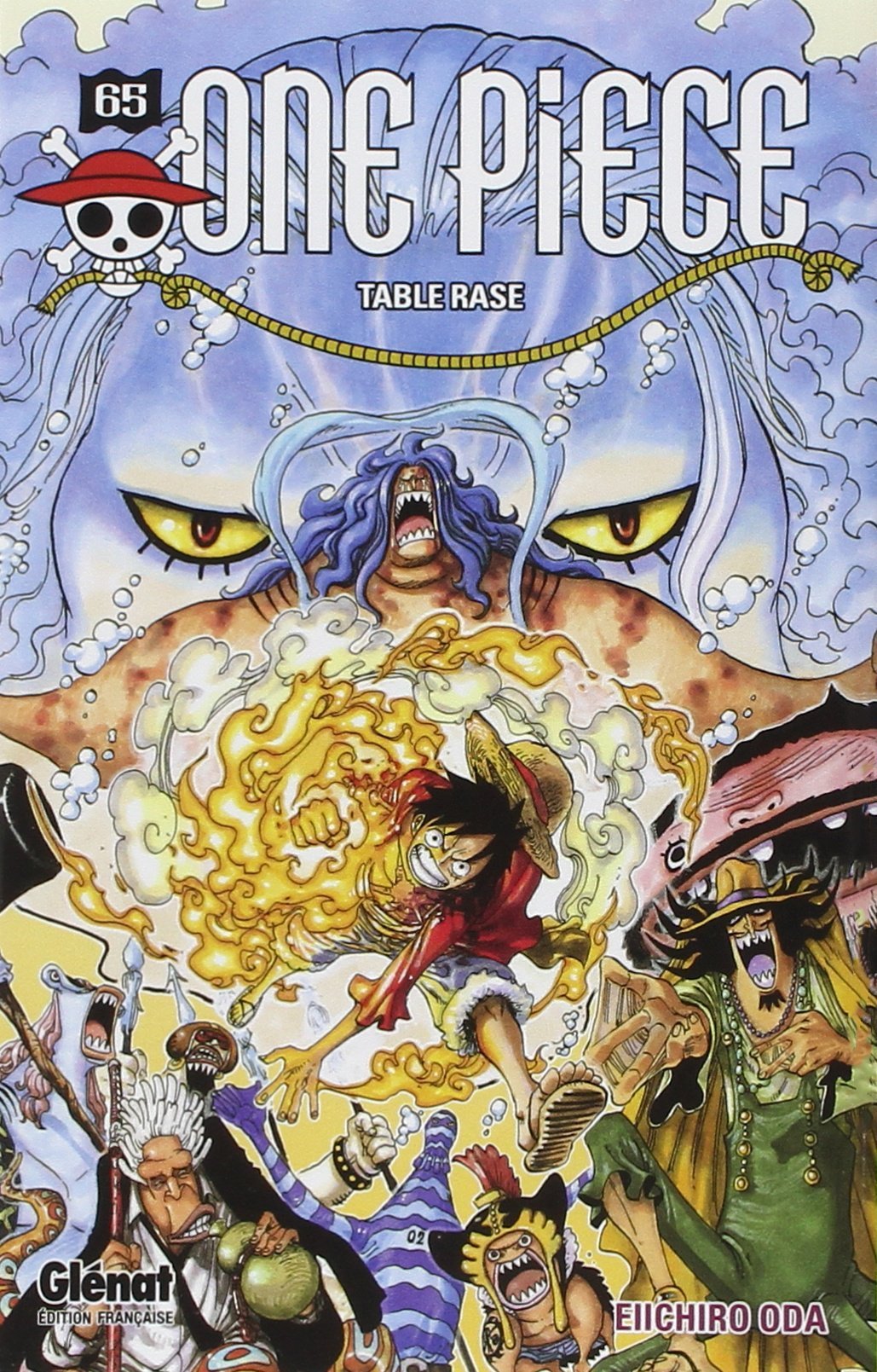 Couverture du livre "One Piece - Édition originale - Tome 65: Table rase" de Eiichirō Oda (尾田 栄一郎) Éditeur Glénat Manga