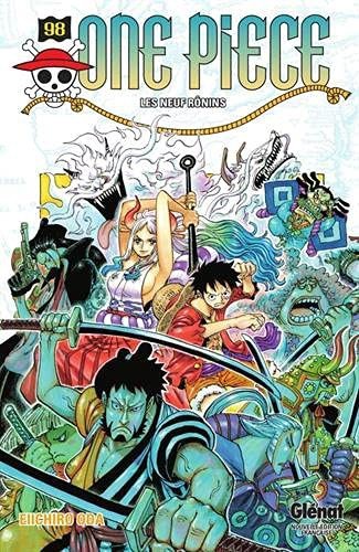 Couverture du livre "One Piece - Édition originale - Tome 98: Les neuf rônins" de Eiichirō Oda (尾田 栄一郎) Éditeur Glénat Manga