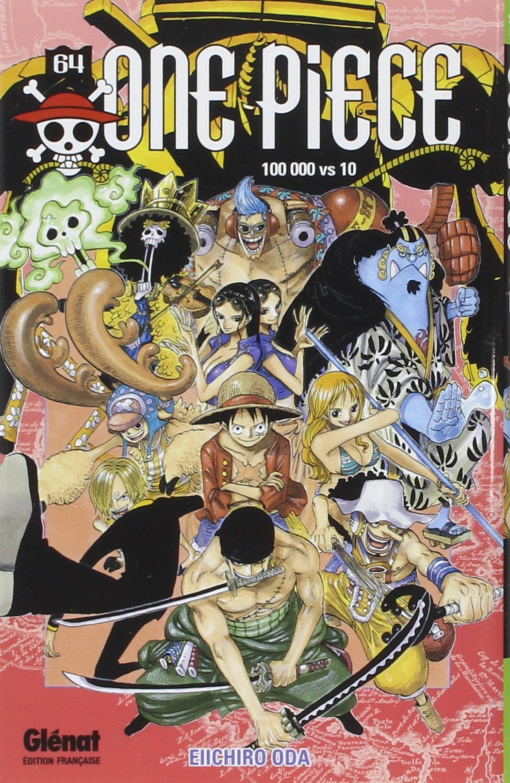 Couverture du livre "One piece - Édition originale Tome 64 (French Edition)" de Eiichirō Oda (尾田 栄一郎) Éditeur Glénat Manga