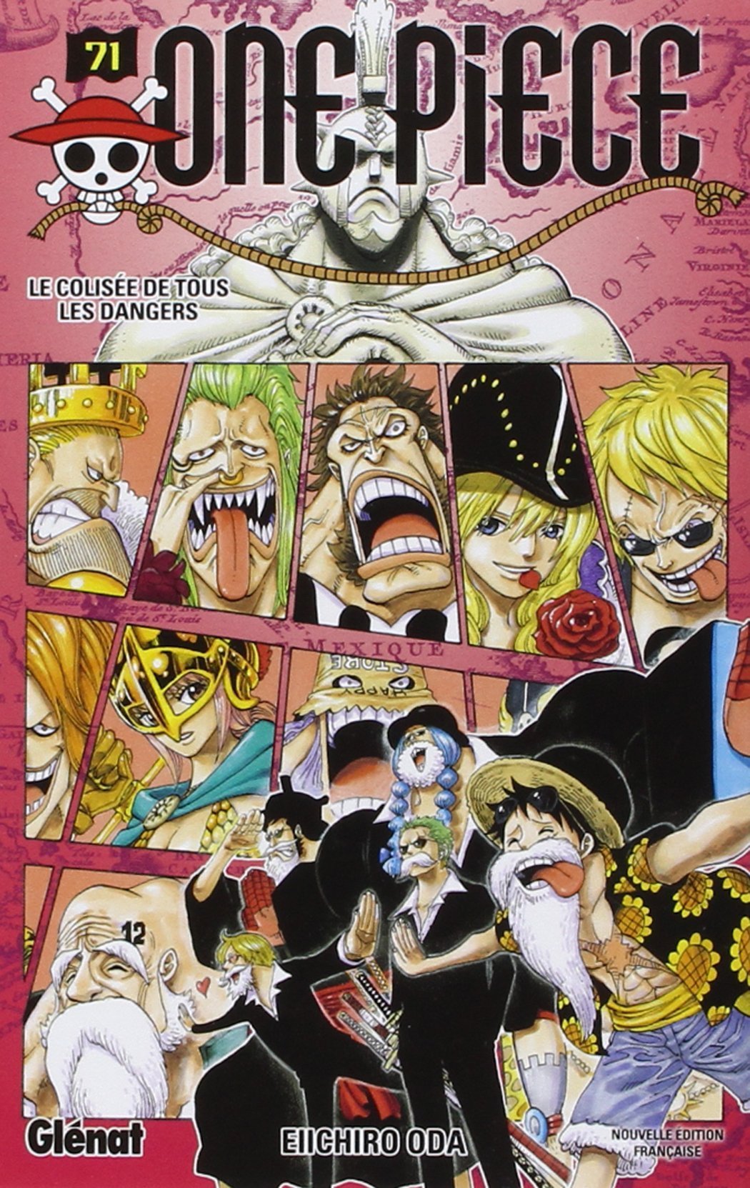 Couverture du livre "One piece - Édition originale Tome 71 Le Colisée de tous les dangers (French Edition)" de Eiichirō Oda (尾田 栄一郎) Éditeur Glénat Manga