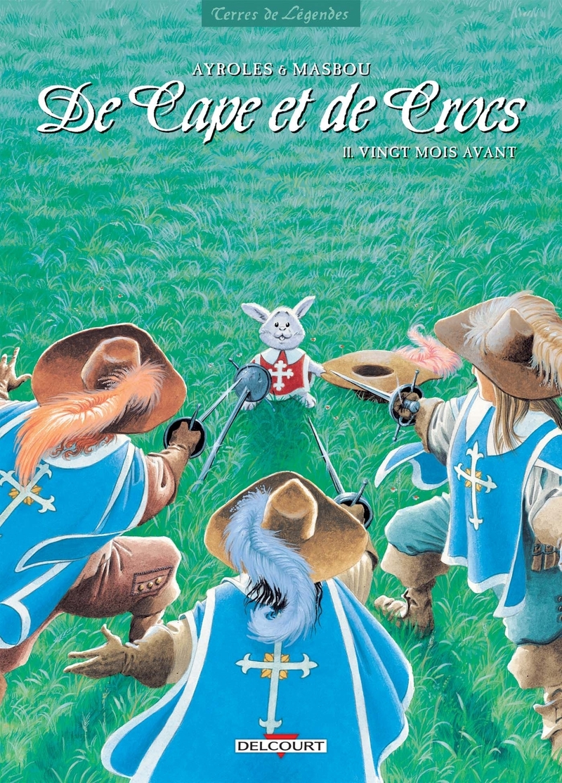 Couverture du livre "De Cape et de Crocs - Tome 11" de Ayroles (Alain Ayroles), Masbou (Jean-Luc Masbou) Éditeur Delcourt